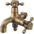 thumbnail image 1 of Double Drain Faucet Garden Faucet Antique Style Double Ball Drain Faucet Garden, 1 of 4