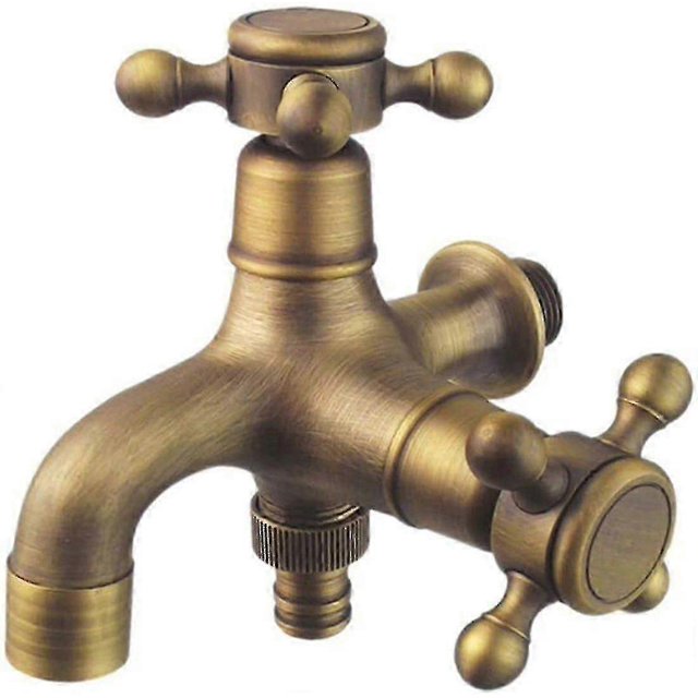 Double Drain Faucet Garden Faucet Antique Style Double Ball Drain Faucet Garden