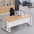 thumbnail image 4 of Work Corner Office Desk Conference Executive Meeting Shelves Office Desk Ergonomic Executive Bureau Meuble Home Furnitures My Lux Decor Round, 4 of 14