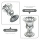 thumbnail image 4 of Jarrón de flores de metal estilo vintage jarrón secado arreglo floral jarrón para el hogar, 4 of 7