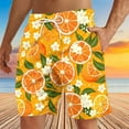 thumbnail image 2 of ZCFZJW Big and Tall Regular Fit Swim Trunks for Men Casual Summer Tropical Fruit Pattern Print Elastic Waist Beach Board Shorts Bathing Suit with Pockets Multicolor#13 XXXL, 2 of 8