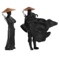 thumbnail image 3 of 2 figuras de guerreros chinos antiguos. Exquisita decoración en micro paisaje para bonsáis, terrarios y jardines en miniatura., 3 of 8