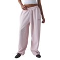 thumbnail image 3 of Women'S Drawstring Sweatpants Low Rise Baggy Wide Leg Pants with Pockets Pink L, 3 of 9