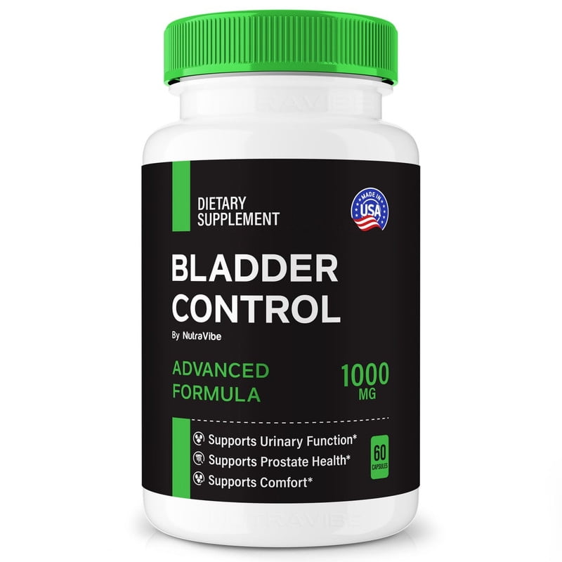 Bladder Control Capsules - BladderControl Prostate Support Formula with Natural Blend for Urinary Flow, Comfort & Balance | Easy-to-Swallow Daily Pills for Over-All Wellness (60 Capsules)