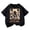 Black, variant on Kids Short Sleeve Tees Toddler Crewneck T-Shirts Boys Girls Astronaut Space "Little Hope" Tops, 3-9 Years