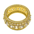 thumbnail image 3 of Bling Bling Royal 360 Eternity Band Gold CZ Ring, 3 of 4