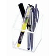 thumbnail image 3 of Kantek Clear Acrylic Pen Holder, 2.75-inch x 2.75-inch x 4-inch, 3 of 3