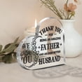 thumbnail image 3 of Heart Shaped Acrylic Ornament 3.9X3.9 Inch Thank You for Being an Amazing Father Husband Engraving Modern Tabletop Keepsake Multi Purpose Home Office Decor Gift Sentimental Present, 3 of 5