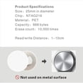 thumbnail image 3 of 300 Uds NFC Ntag216 Etiqueta Ntag216 NFC Etiquetas NFC 216 Etiqueta Ntag216 NFC Tarjetas 13,56 Mhz NFC Etiqueta Pegatinas 888 Bytes Memoria, 3 of 4