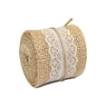 thumbnail image 3 of 1M Natural Jute Burlap Hessian Ribbon Lace Trims Tape Gift Wrapping DIY Craft for Christmas Wedding Holiday Party Decorations, 3 of 7