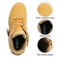 thumbnail image 4 of OUXX Mens Work Boots, Side Zipper, Steel Toe Shoes, Anti-Slip Rubber Sole, Puncture-Proof, 4 of 6