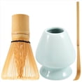 thumbnail image 3 of Juego de Batidor Matcha Juego de Té Matcha de Bambú Batidor Matcha de 100 Puntas (Chasen), Cuchara Tradicional, Soporte para Batidor Matcha, 3 of 9