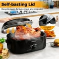thumbnail image 5 of Costway 20 QT Electric Roaster Oven with Self-Basting Lid, Removable Pan & Rack, Defrost Black, 5 of 9