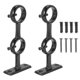 thumbnail image 2 of Double Curtain Rod Bracket Holders - 2-Pack Adjustable Support Brackets for Enhanced Window Treatment Stability and Style, 2 of 5