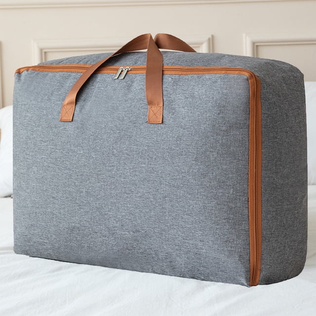 PRETXORVE Storage with Zipper, Extra Large Capacity -, Underbed Storage Organizer For, Bedding, Comforter,,& Blanket