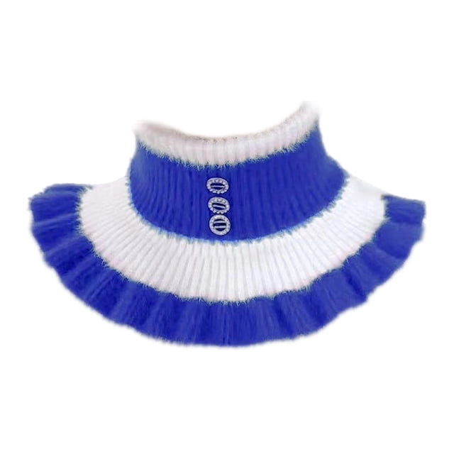 Calentador de cuello suave universal a prueba de viento para mochileros, pesca, regalo para exteriores y calle. Azul