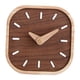 thumbnail image 2 of Reloj de mesa de madera analógico, silencioso, elegante, moderno, para escritorio, adorno de mesa para mesita de noche, estante, encimera, entrada,, 2 of 9