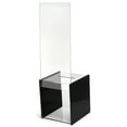 thumbnail image 3 of My Charity Boxes - 2 Pack - Mini Ballot Box - Ticket Box - Coin Collector - Tip Container - With 5x7 Sign Frame, for Counter Top Use Black, 3 of 3