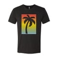 thumbnail image 2 of Tropical Palm Tree Silhouette | Mens Pop Culture Premium Tri Blend T-Shirt, Vintage Black, Medium, 2 of 4