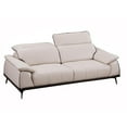 thumbnail image 2 of American Eagle Furniture Top Grain Leather Sofa in Light Tan Beige, 2 of 7