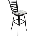 thumbnail image 2 of Aluminum Outdoor Extra Tall Bar Stool 34" Jenna NO Arms-Craft White Fabric-Black, 2 of 4