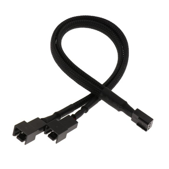 four pin PWM Y Splitter Cable Fan Distributor Power Cable Extension Cable, 1x Socket 2x Plug