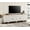 White, variant on WAMPAT TV Stand for 100 Inch TV, 4-in-1 TV Console Table for 75/80/85/90 Inch TV, Farmhouse Entertainment Center with Charging Station, Kitchen Sideboard Buffet Cabinet for Dining Room, Oak
