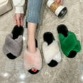 thumbnail image 3 of DrifWoo Cozy Cross Band Slippers - Plush Memory Foam Indoor Shoes Size 6.5-9, 3 of 4