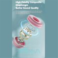 thumbnail image 3 of Gradient Color Wireless Headphones Bluetooth Headsets with Mic Foldable HIFI Supports TF Card Noise Cancel Earphone, D, 3 of 5