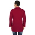 thumbnail image 3 of Chemise Kurta Courte en Coton pour Homme Vêtements Mode Inde (Bordeaux, S), 3 of 5