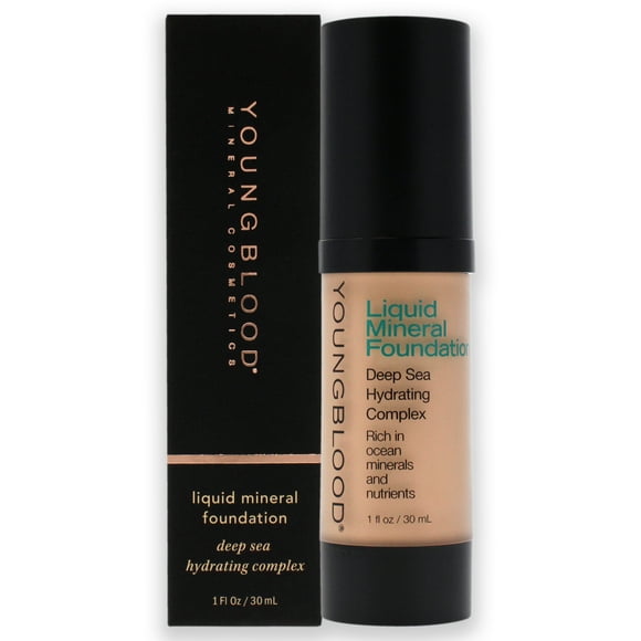 Liquid Mineral Foundation - Bisque by Youngblood for Women - 1 oz Foundation