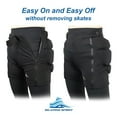 thumbnail image 3 of SKATING SPIRIT Zip-on Zip-Off Padded Shorts Protective Crash Pants Tailbone Hip Butt Pad for Skating Skateboarding Skiing, 3 of 7
