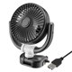 thumbnail image 1 of Ventilador coche 24 V/12 V refrigeración minivan ventilador coche un cabezal para camión potente ventilador eléctrico para coche (ventilador plegable un cabezal-Cable USB), 1 of 9
