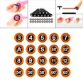 thumbnail image 1 of thinsony Golf Pole Marker Removable Sign Clip Durable for Golfer Gift Giveaways Black Round Orange, 1 of 8