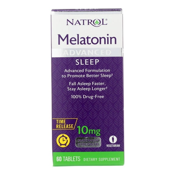 Natrol Advanced Sleep Melatonin - 10 mg - 60 Tablets