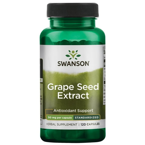 Swanson Grape Seed Extract (Standardized) 50 mg 120 Capsules