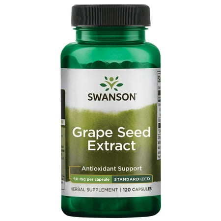 Swanson Grape Seed Extract (Standardized) 50 mg 120 Capsules