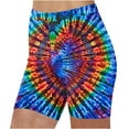 thumbnail image 2 of LEBONYARD Plus Size Shorts Clearance $5,Women's Shorts with a Unique and Fun Design,Women's Summer High Waisted Shorts Summer Casual Stretch Short Sport Shorts Blue S, 2 of 5