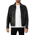 thumbnail image 2 of Antony Morato Pocket Slim Fit Leather Jacket, Black, 2 of 9