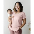 thumbnail image 4 of Kindred Bravely Everyday Maternity & Nursing T-Shirt | Maternity & Nursing Tops for Breastfeeding (Dusty Pink, Medium), 4 of 6