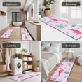 thumbnail image 5 of Pink Cartoon Dinosaurs Cacti Pattern Kitchen Rugs Sets Of 3,Kitchen Runner Rugs Non Skid Washable,Decorative Kitchen Floor Mats for Kitchen,Sink,Laundry,17"x30"+ 17"x47" + 17"x59", 5 of 6