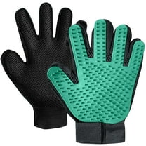 Yeblues Upgrade Pet Grooming Gloves, Grooming Gloves for Dogs, Dog Washing Gloves with High-Density Teeth, Cats, Rabbits & Horses with Hair, Efficient Pets Hair Remover Mittens 1 Pair (Green)