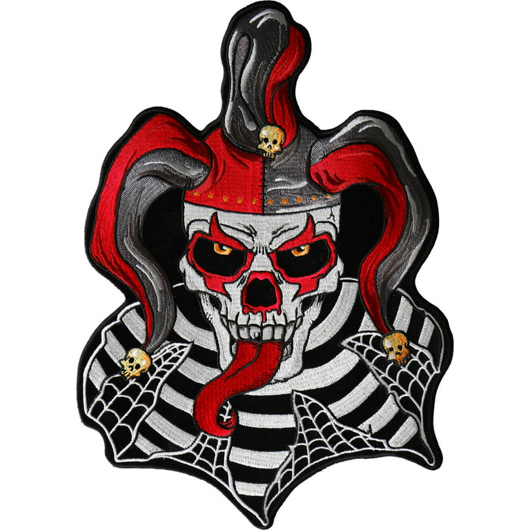 Jester Patch, Large Back Patches for Jackets and Vests