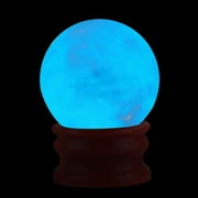 Stone Luminous Ball The In Crystal Glow Dark Quartz Blue 35Mm Sphere Led Light LED light