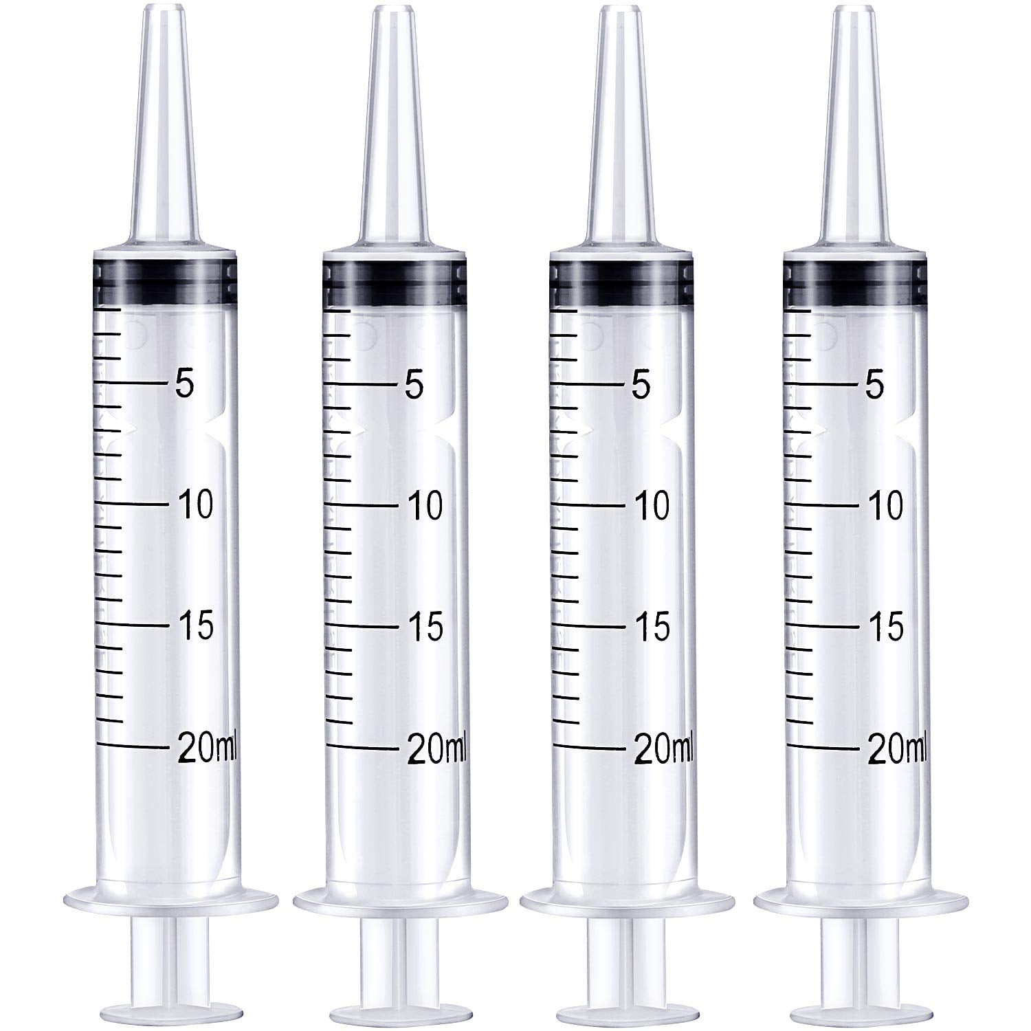 Large Plastic Syringe for Scientific Labs 4 Pack