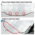 thumbnail image 5 of Htwon Car Windshield Snow Ice Cover with 3 Layers Protection, Windshield Snow Ice Cover with Magnetic Edges Used for Snow Protection, Rain and Sun 72.04" X 45.66", 5 of 13
