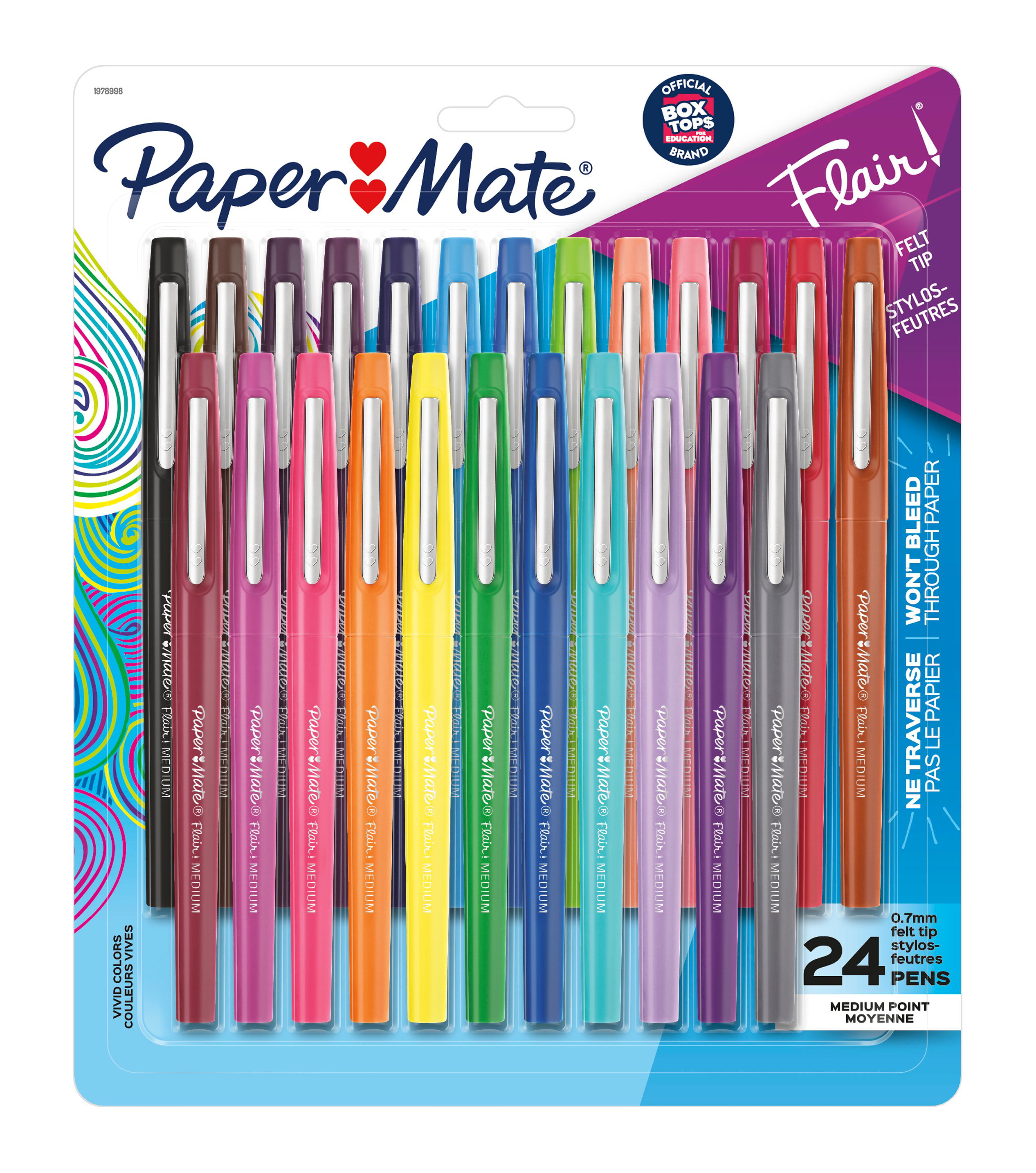 NEW Lot of 2 Pack Paper Mate Flair Limited Edition 12 Felt Tip 24 Pens TOTAL
