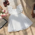 thumbnail image 5 of FLMEI Kids Baby Flying Sleeve Dresses for Girls Summer Toddler Mesh Princess Dress Girls Bowknot Tutu Sundress Size 1-7T, 5 of 7