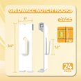 thumbnail image 3 of 24Pcs Gridwall Hooks Hangers,Grid Panel Hooks Grid Wall Hook Grid Wall Accessories Wire Grid Hook Grid Shelf Hooks, 3 of 5