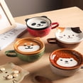 thumbnail image 3 of Taza de cerámica con forma de erizo y gato Shiba Inu de dibujos animados, bonita taza de café de aspecto alto, taza de leche para el desayuno, 3 of 5
